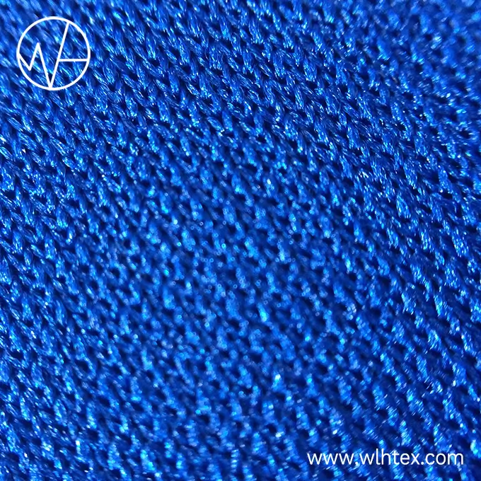 Double knit thick blue sandwich stretch scuba fabric