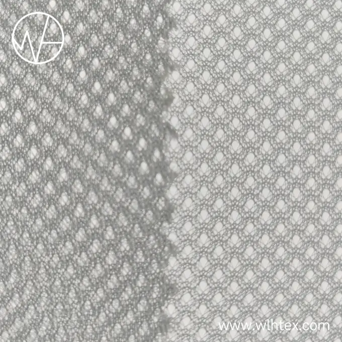 130 GSM recycled polyester white mesh fabric