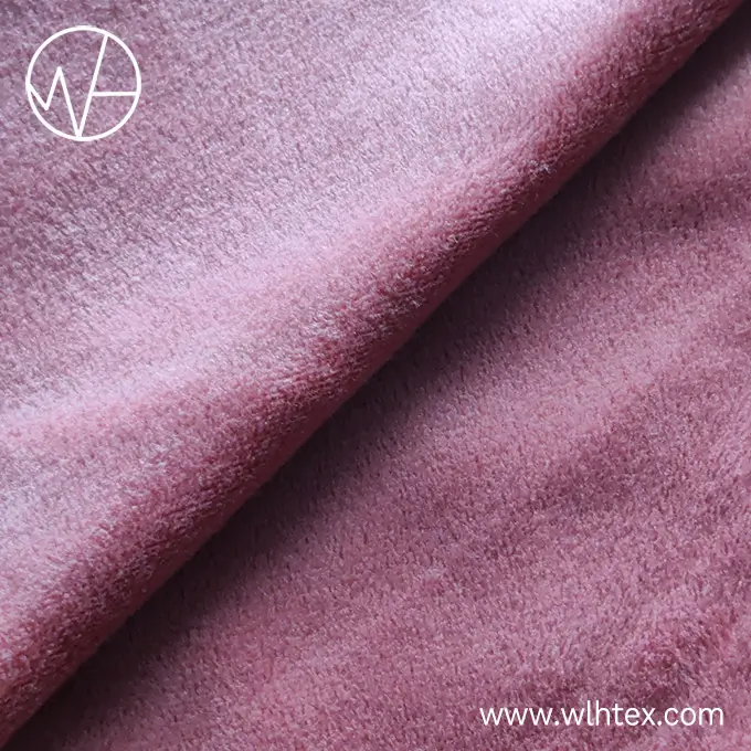 High quality plum velvet fabric for winter clothes