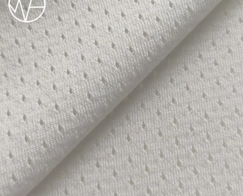 Oeko-Tex certificated quick dry 111 white mesh fabric