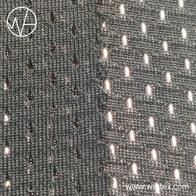 Polyester spandex 4 way stretch mesh fabric