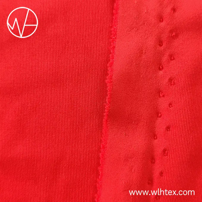 79% polyester 21% spandex red stretch fabric for sports