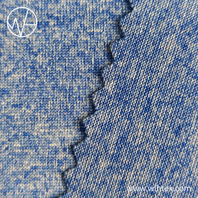 100% cationic polyester soccer uniform melange fabric