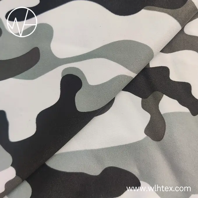 Camouflage cloth polyester spandex fabric by the yard