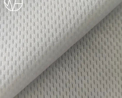 Bird eye mesh eyelet 100% polyester knit sports mesh fabric