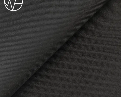 High colorfastness black yarn polyester elastane blend fabric